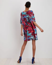 Maya Dress | Cerise Blur