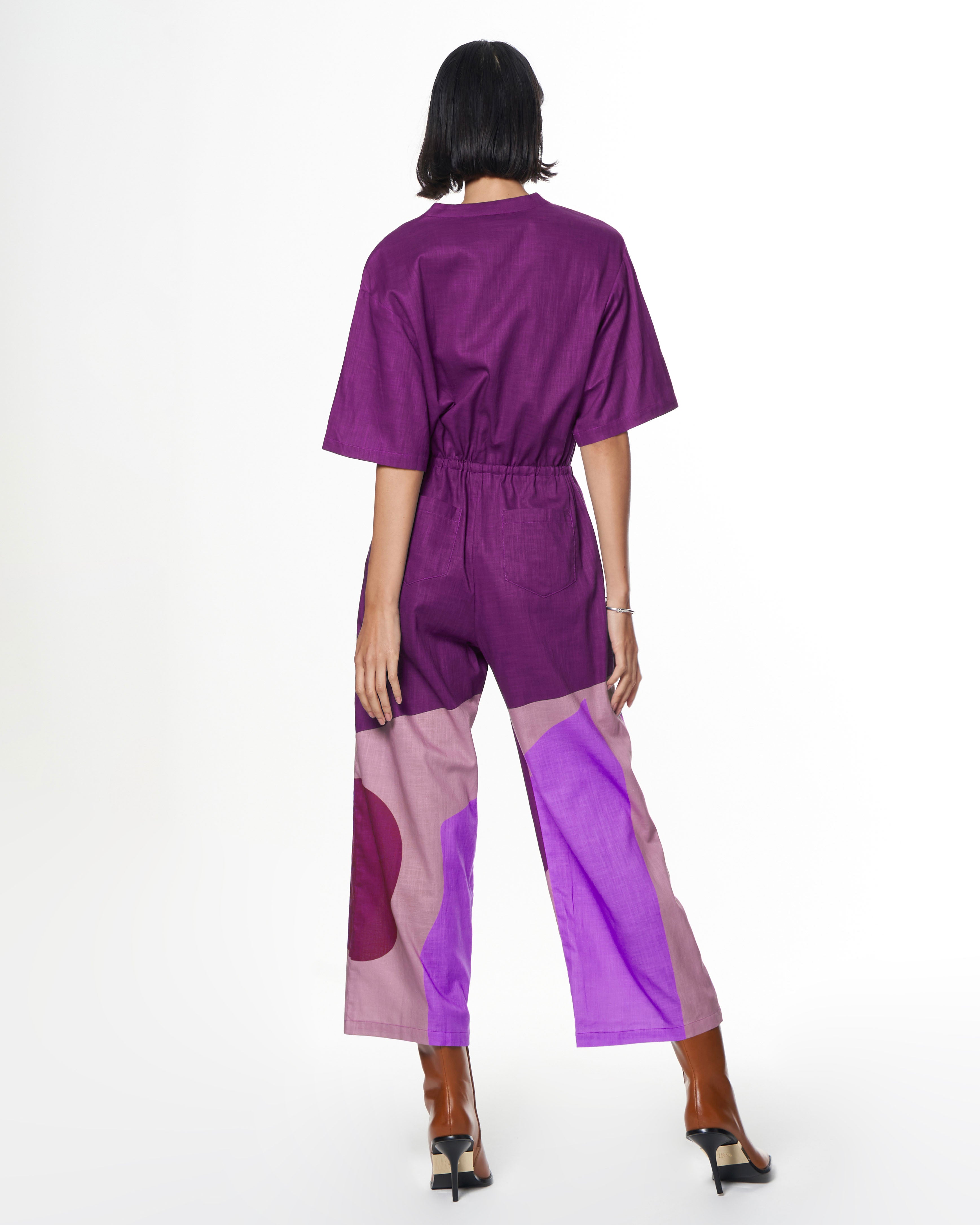 Issa Jumpsuit | Violet Cut Paper | THE KIT.