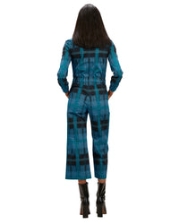 Alex Jumpsuit | Ocean Plaid