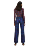 Tracee Pant | Iris Plaid