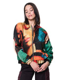 Jen Bomber Jacket | Cut Paper Collage