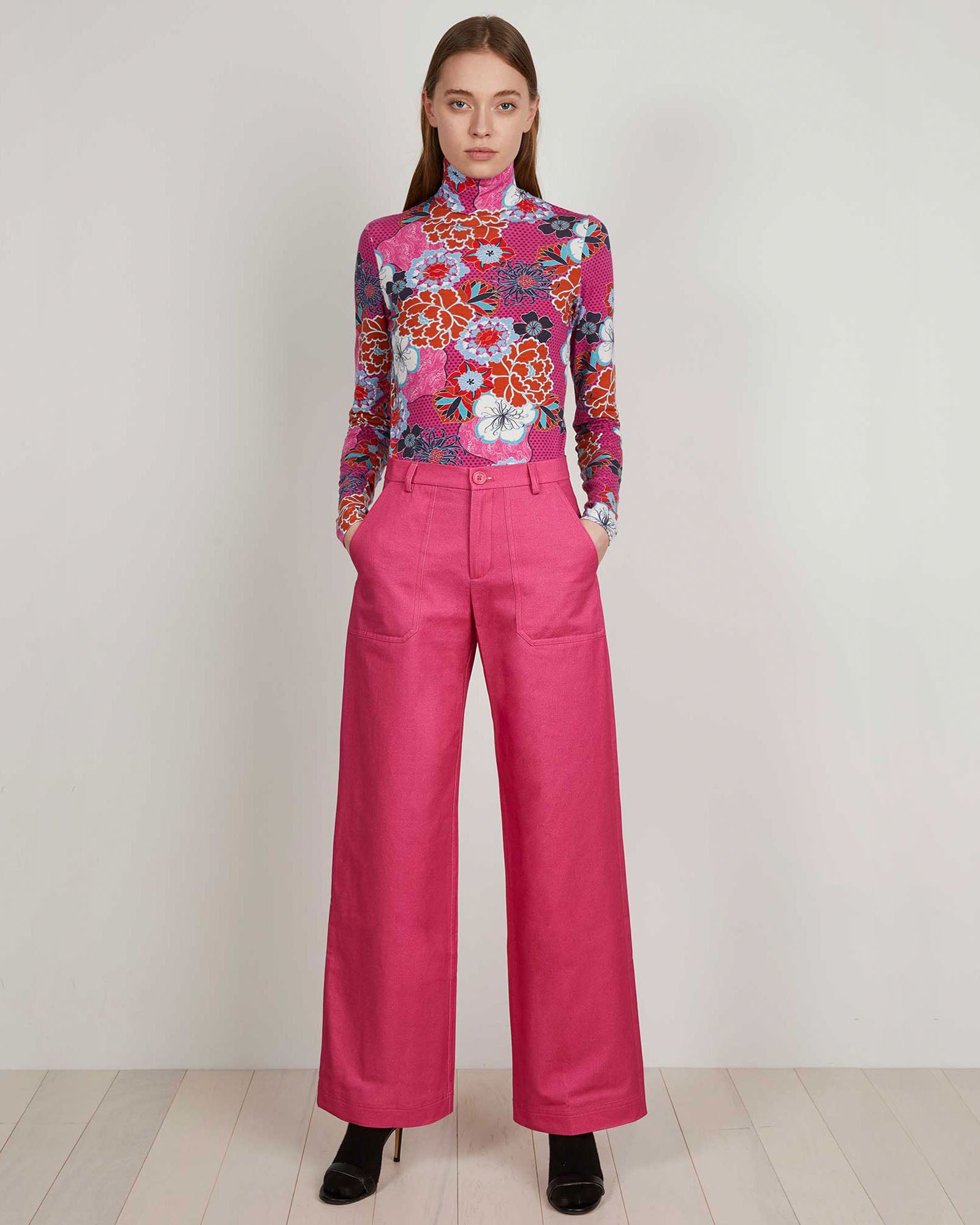 Tracee Pant | Pop Pink | thekitnyc – THE KIT.