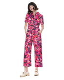 Heidi Jumpsuit | Magenta Wildflowers