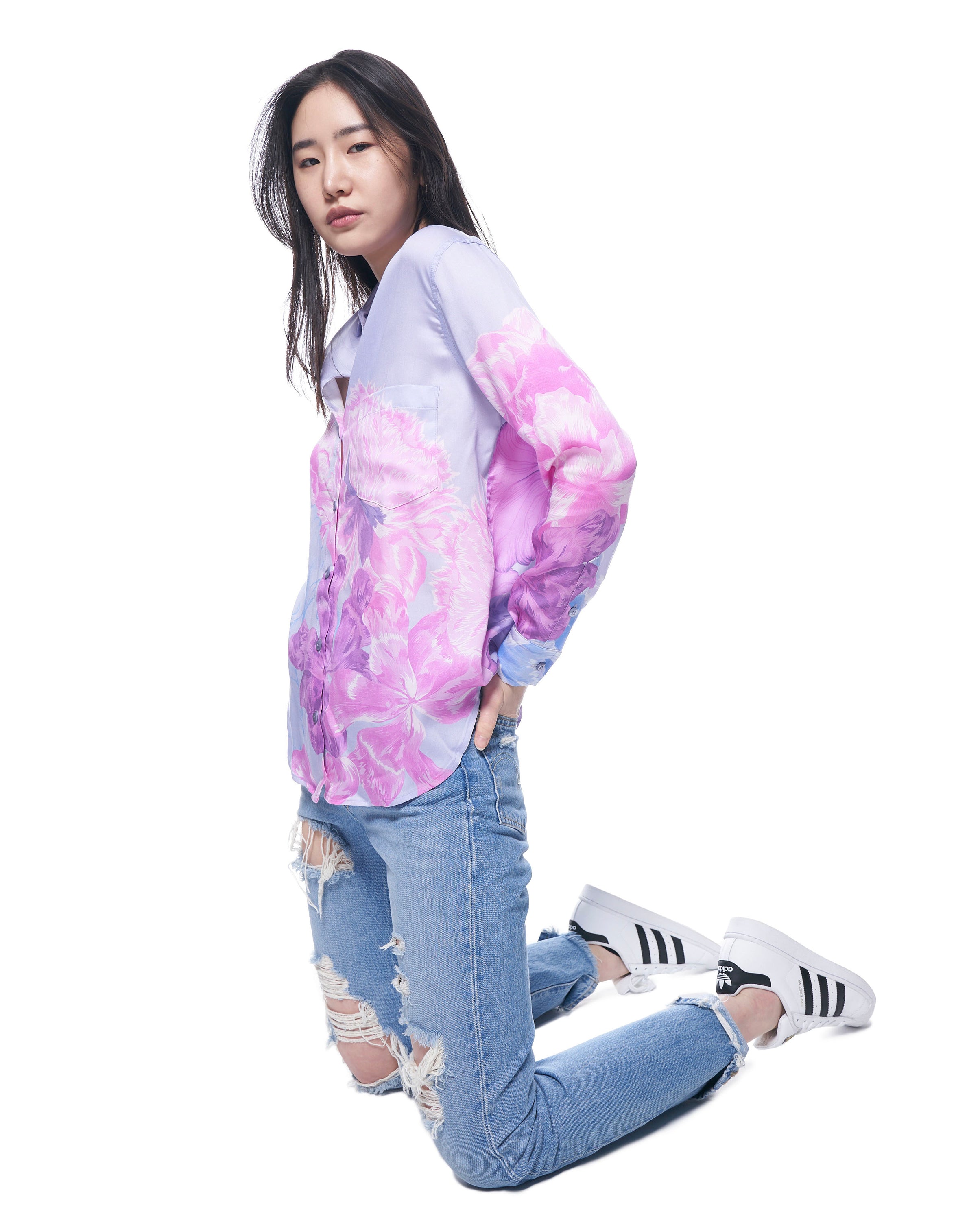 Zoe Shirt | Lilac Iris