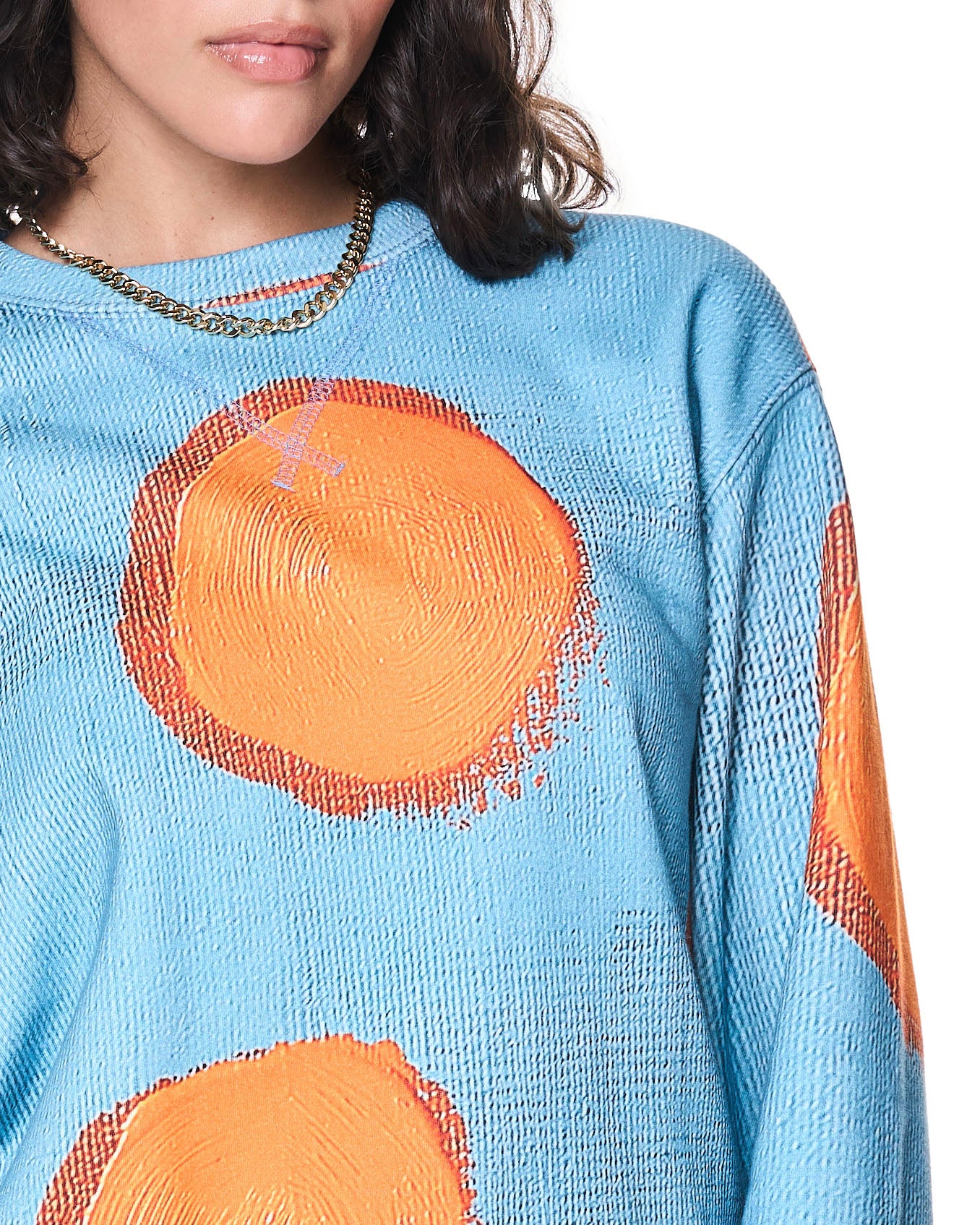 JJ Sweatshirt | Orange Painted Dots